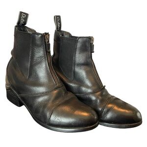 Dublin Equestrian Riding Boots Front Zipper in Black size 8.5